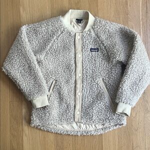Patagonia Off-White Sherpa Fleece Jacket